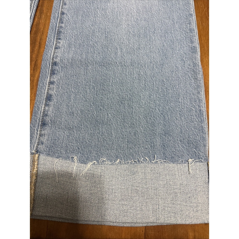 Ann Taylor LOFT The Wide Leg High Waist Jeans Size 2 Wide Leg Raw Cuff - Picture 2 of 9